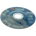 Weiler 4-1/2" x .045" TIGER ALUMINUM Type 27 Cutting Wheel ALU60S 7/8 A.H. 58205
